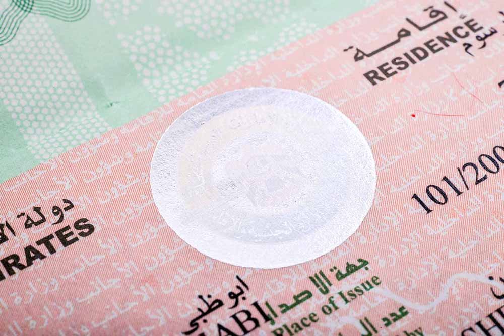 visado de residencia en dubai
